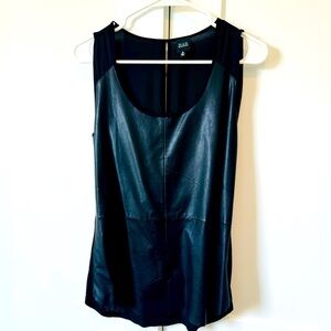 Saks Fifth Ave Black Label “Leather” Tank​​​​​​
